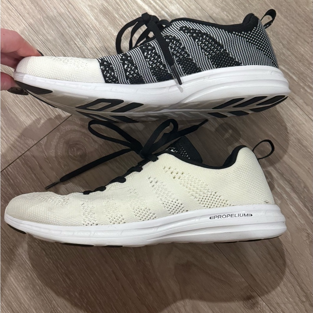 APL Techloom black and white sneakers size 10!